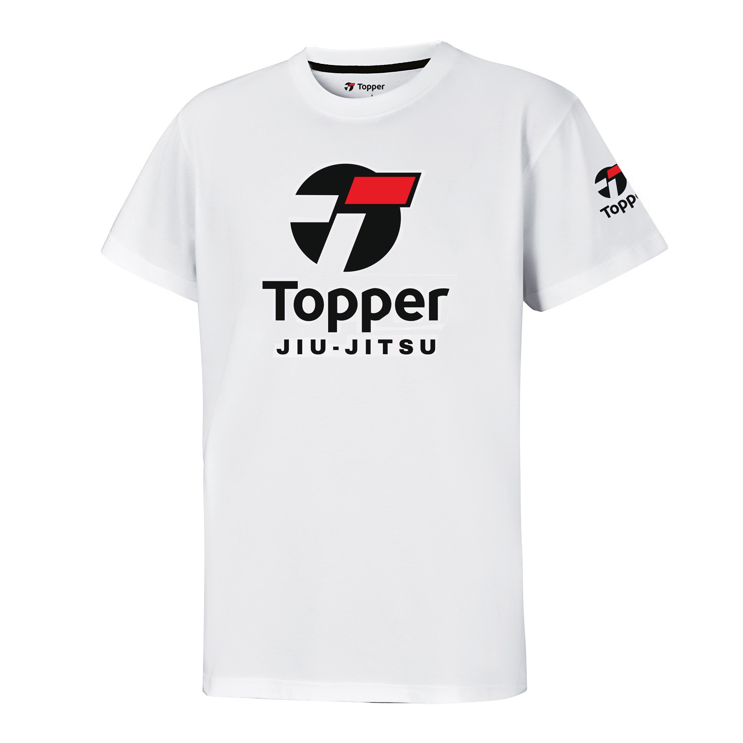 Camiseta Topper Combat Jiu-Jitsu – Branca com Logo Exclusivo